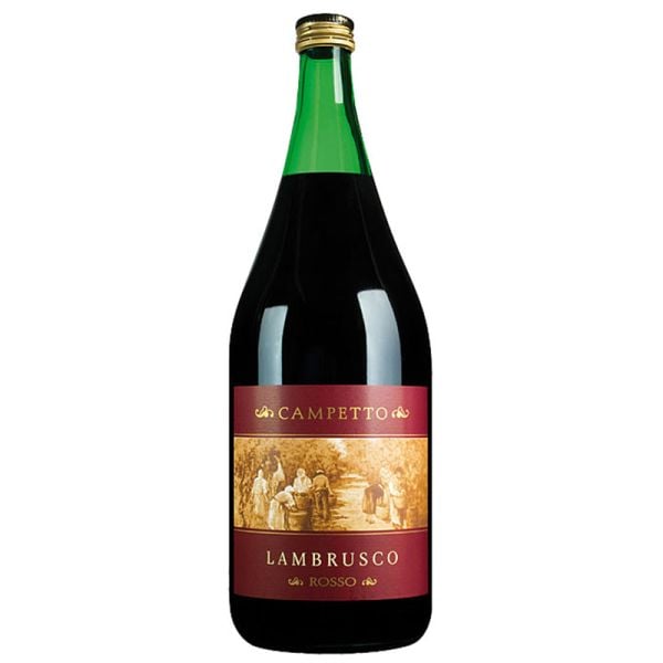 Campetto Lambrusco Rosso screw cap red sparkling wine 150 cl