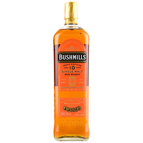 Bushmills 10 Years Sherry Cask gift box whisky 1 litre