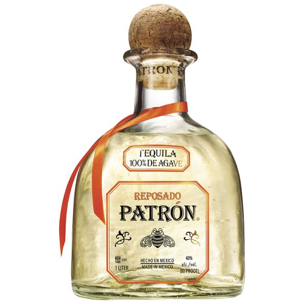 Patrón Reposado 100% agave tequila gift box 1 litre
