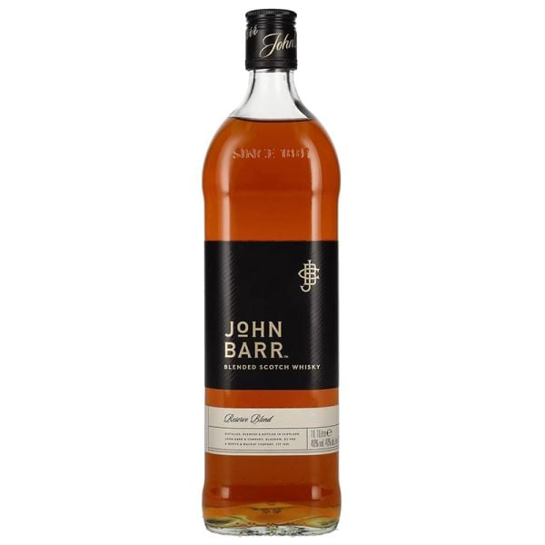 John Barr Reserve Black label whisky 1 litre