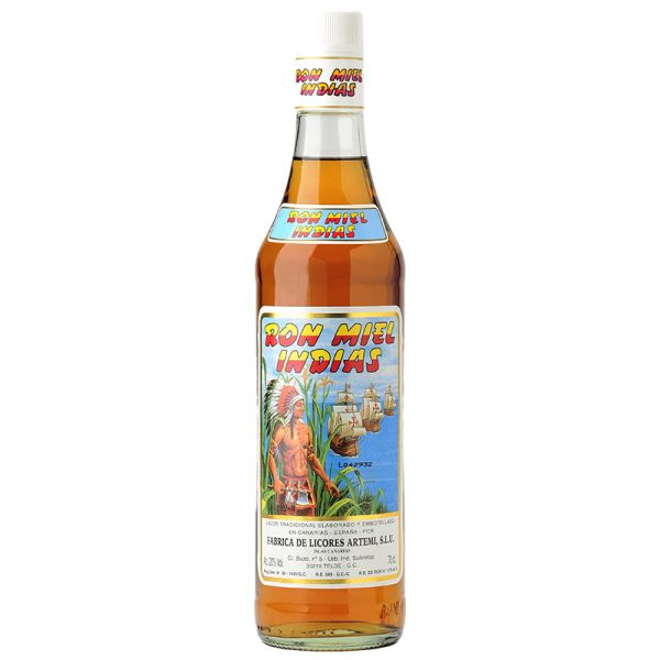 Arehucas Ron Miel Indias rum 70 cl