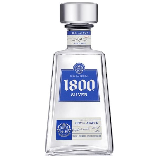 1800 Silver 100% agave tequila 70 cl