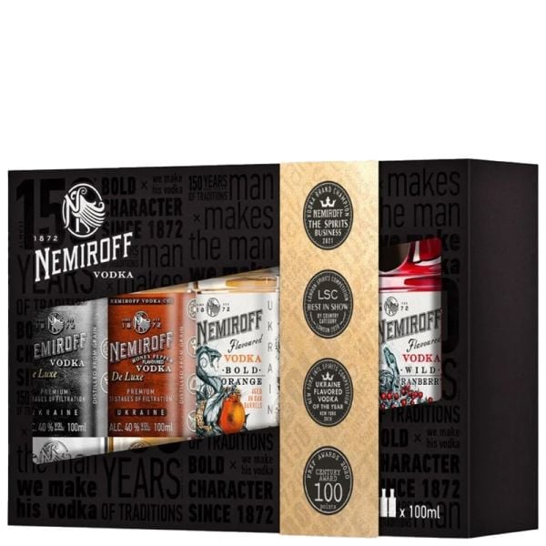 Nemiroff de Luxe Souvenir Set vodka 5x10 cl