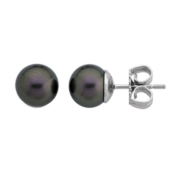 Majorica 00324.82.2.000.701.1 8mm silver earrings