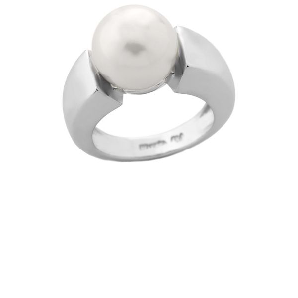 Majorica 09499.01.2.921.010.1 12mm silver closed ring