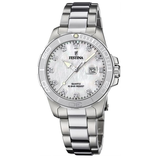 Festina F20503/1 three hands with date stainless steel bracelet