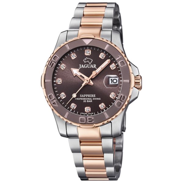 Jaguar J871/2 three hands with date stainless steel bracelet