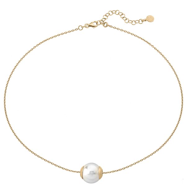 Majorica Real beauty Colection Pendant Nuada silver, 14 mm white round pearl