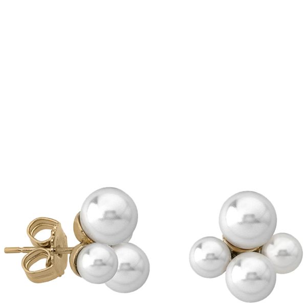 Majorica Arpegio 15565.01.1.000.010.1 gold plated silver and 5-9 mm pearl earrings