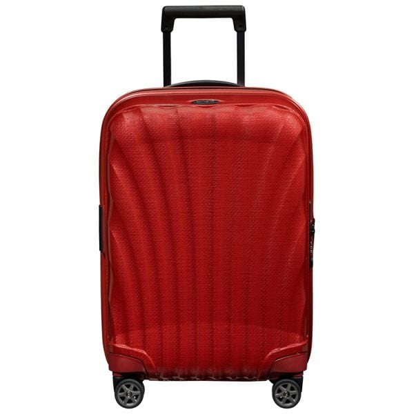 Samsonite C-Lite Spinner expandable (4 wheels) 55cm Chili red