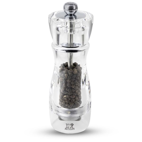 Peugeot Vittel manual pepper mill 16 cm transparent