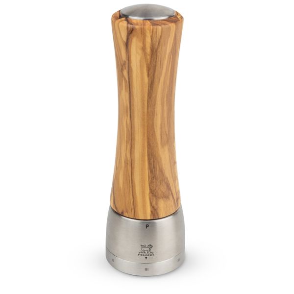 Peugeot Madras u'Select Manual Pepper Mill 21 cm olive wood and stainless steel