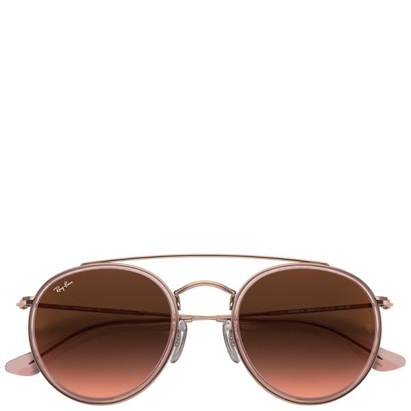 Ray-Ban Round Double Bridge RB3674N polished cooper sunglasses