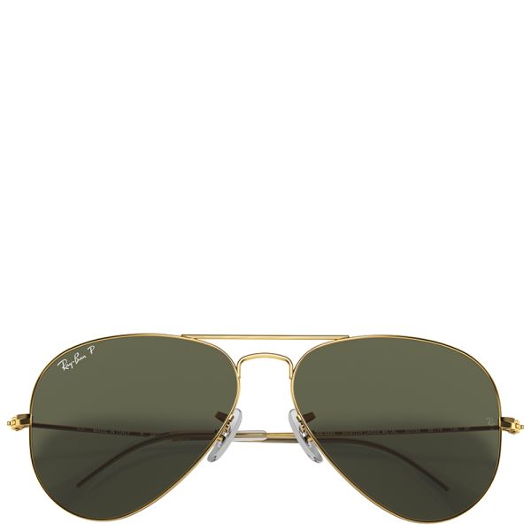 Ray-Ban Aviator Classic Polarized arista gold frame green lenses 58-14 sunglasses