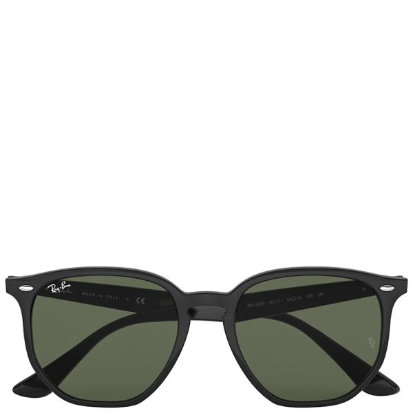 Ray-Ban RB4306 black frame green lenses 54-19 sunglasses
