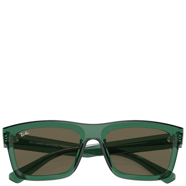 Ray-Ban Warren Bio-based transparent green frame brown lenses 57-20 sunglasses