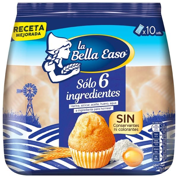 La Bella Easo round cupcakes in single pack of 10 units