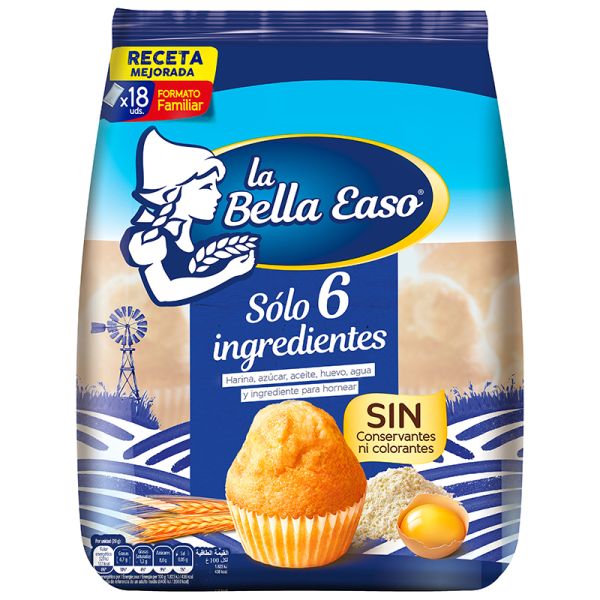 La Bella Easo round cupcakes in single pack 18 units