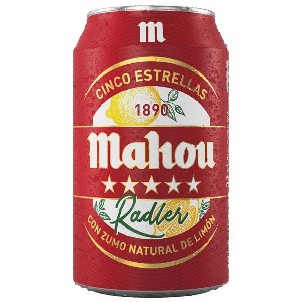Beer with lemon Mahou Radler 33 cl can