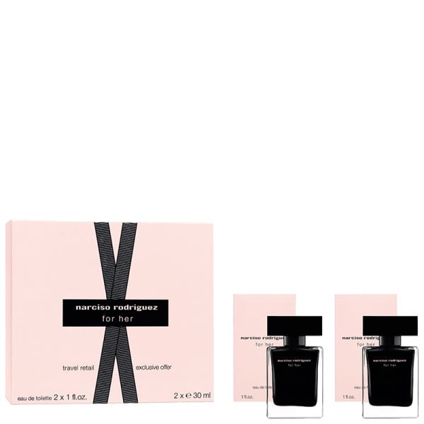 Narciso Rodriguez For Her duo set: Eau de Toilette spray 2x30 ml