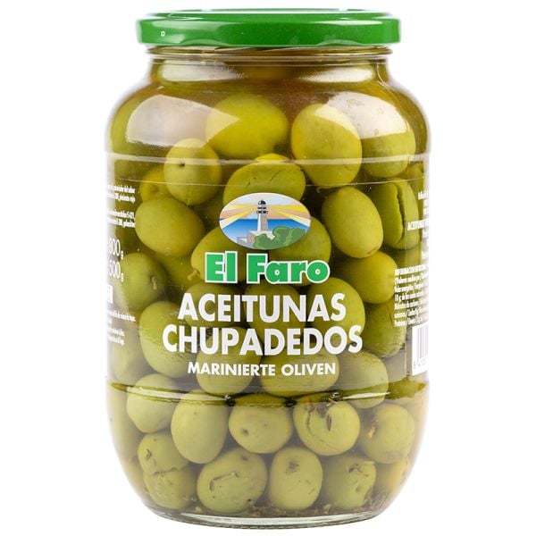 El Faro Chupadedos olives 850 g jar