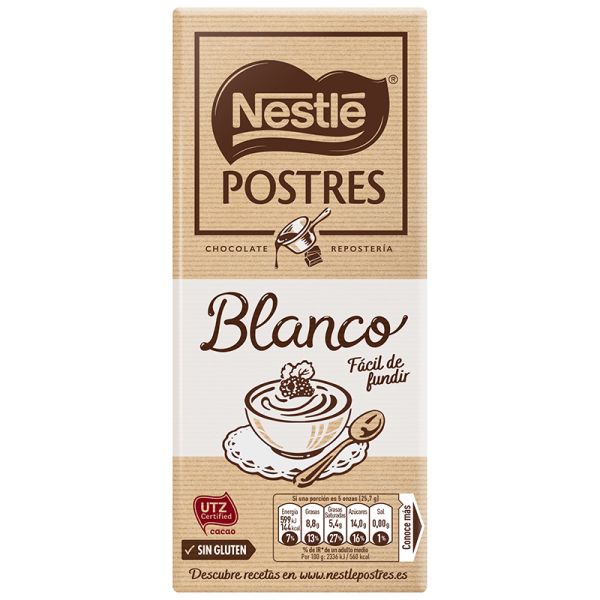 White chocolate special desserts Nestlé tablet 180 g