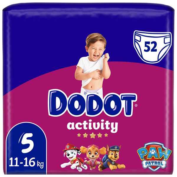 Dodot Diapers Activity size 5 11-17 kg 52 units