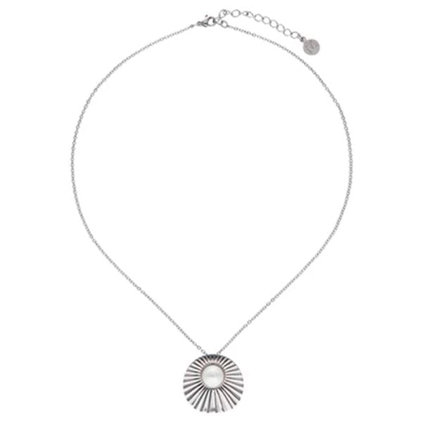 Majorica Le Palm white pearl steel necklace 17276.01.A.N42.530.1