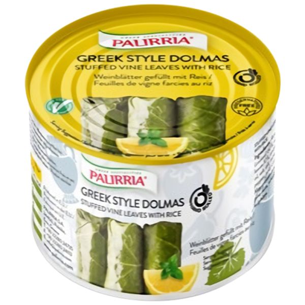 Greek style dolmadakias Palirria 280 g tin
