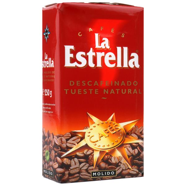 La Estrella 50/50 decaffeinated ground coffee blend 250 g