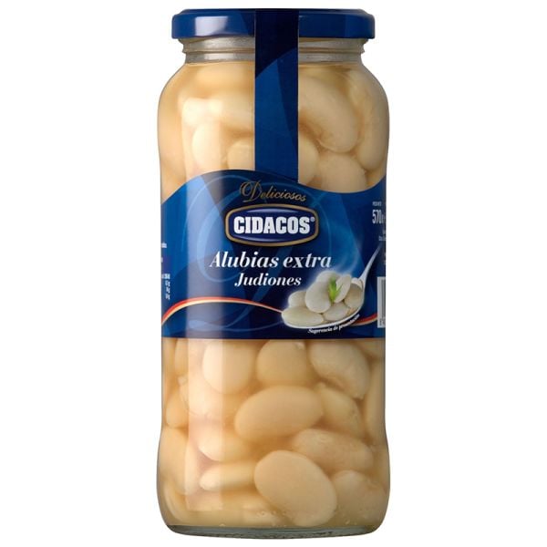 Cooked large white beans Cidacos 400 g jar