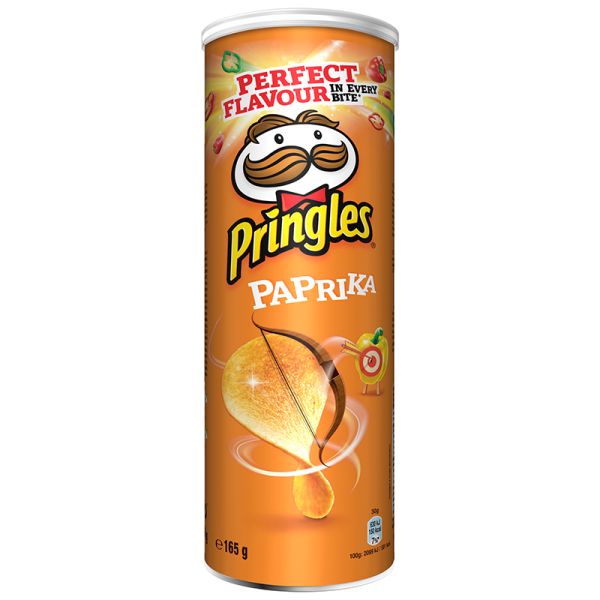 Chips Pringles paprika flavour 165 g canister