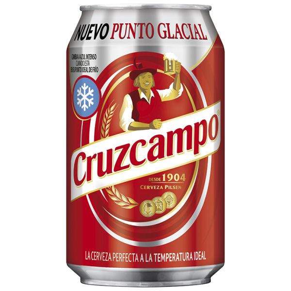 Beer Cruzcampo 33 cl can