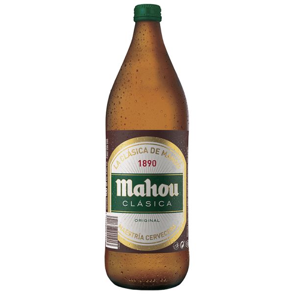 Beer Mahou Classic 1 litre bottle
