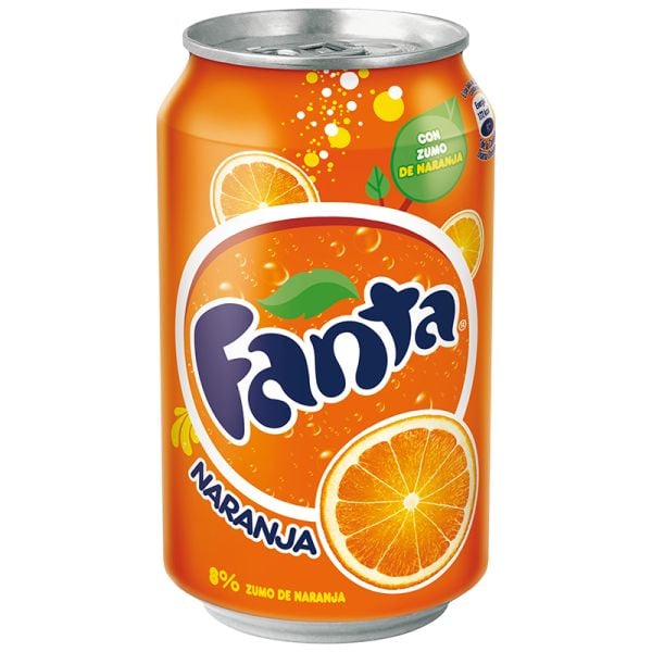 Orange soda Fanta can 33 cl