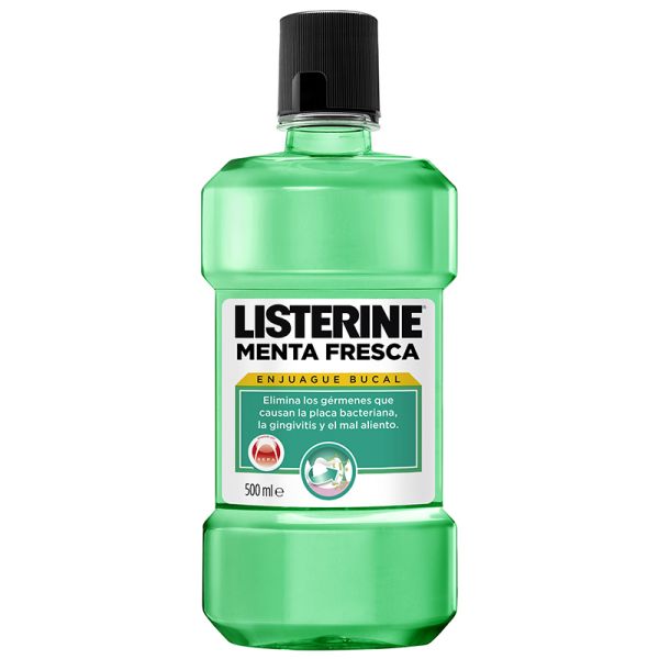 Mouthwash Listerine fresh mint bottle 500 ml