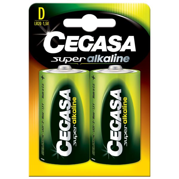 Cegasa Super alkaline battery LR20 D 1,5V 2 units