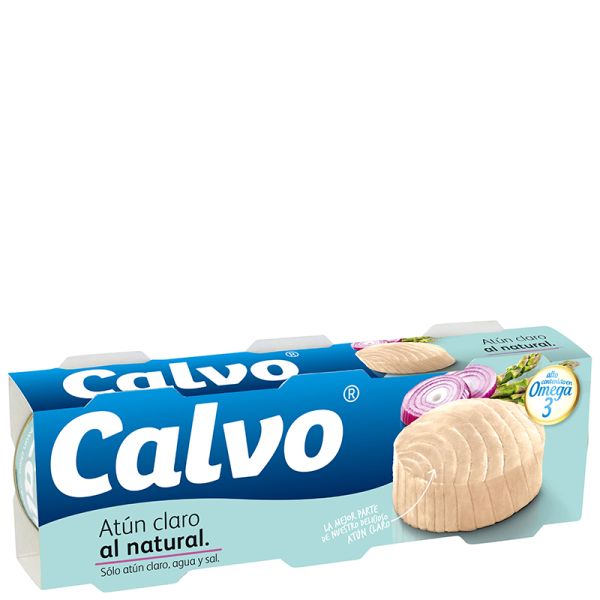 Yellowfin tuna in brine Calvo pack 3x53 g tin