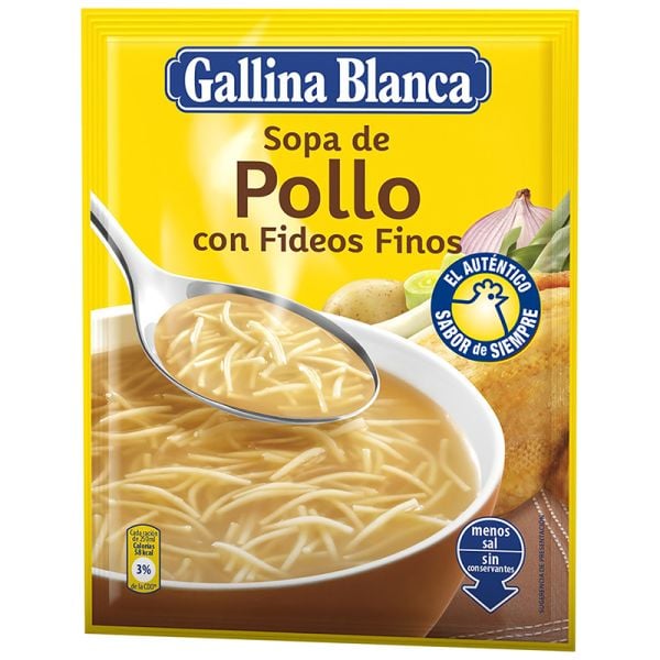 Chicken soup with pasta Gallina Blanca 71 g packet