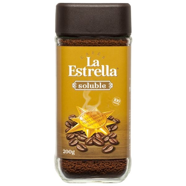 Natural instant coffee roasting La Estrella 200 g jar