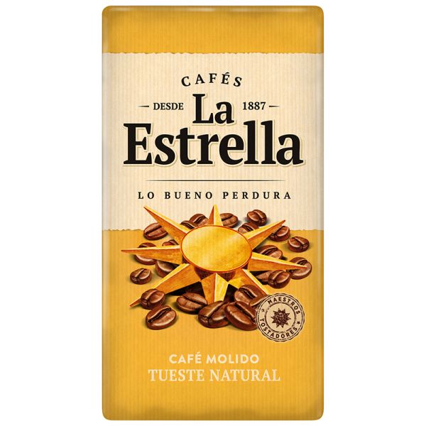 Natural roast ground coffee La Estrella 250 g