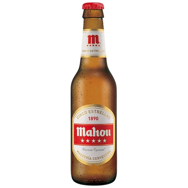 Beer Mahou 5 stars 25 cl bottle