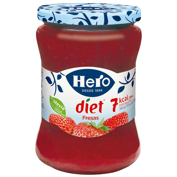 Dietary strawberry jam Hero diet 280 g bottle