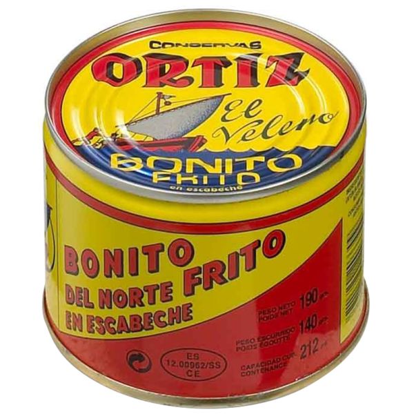 White tuna fried in brine Ortiz 140 g tin