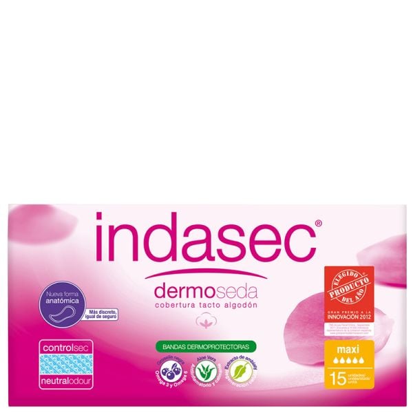 Pads for light incontinence Indasec maxi 15 units