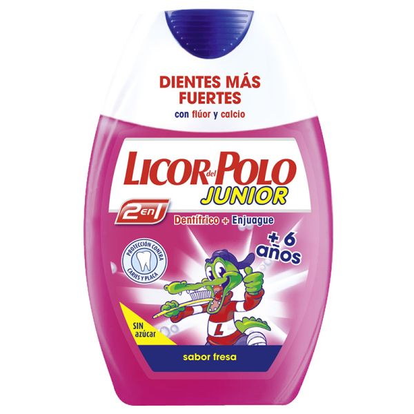 Toothpaste 2 in 1 Licor Del Polo junior strawberry flavor 75 ml