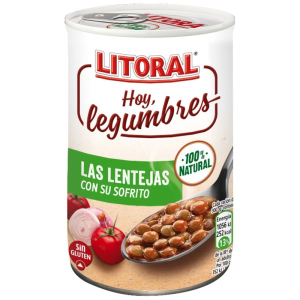Lentils grandma style Litoral 425 g tin