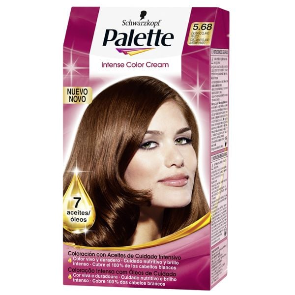 Tint palette intense reddish light brown colored cream 5.68 Schwarzkopf