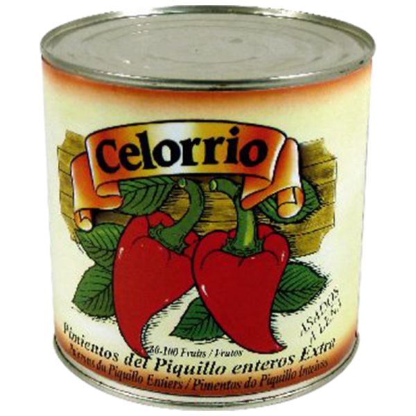 Whole piquillo peppers Celorrio extra 80/100 pieces 1,9 kg tin