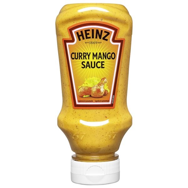 Curry sauce with mango Heinz top down 220 ml